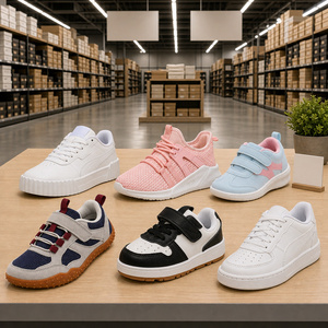 Chaussures de sport pour enfants respirantes avec semelle extérieure en caoutchouc, toutes saisons, multicolores, unisexes, en mesh, directement de l'usine - Product Image 1