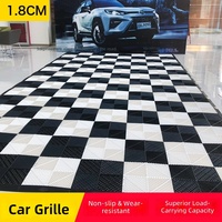 Allwetter-Kunststoff-PP-Garagenbodenfliesen Rutschfeste Langlebige Drainage-Modulmatten für Carport, Terrasse & Park