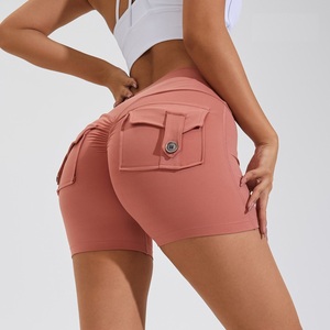 Pantalon <span class=keywords><strong>de</strong></span> yoga sans couture Push up Sports Tight Gym Active Wear Vêtements d'entraînement pour femmes Fitness Cargo Sportswear Leggings Shorts - Product Image 4