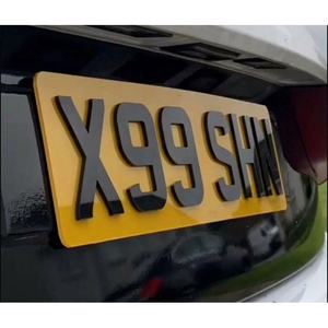 Placa de Matrícula Acrílica Personalizada, Placa de Número de <span class=keywords><strong>Coche</strong></span> de Plástico Transparente para Matrícula de Vehículo - Product Image 4