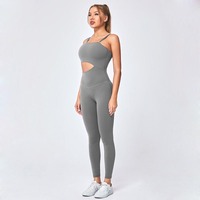 SHINBENE – combinaison de sport à bretelles et dos nu pour femmes, combinaison une pièce pour l'entraînement, le Yoga et la danse
