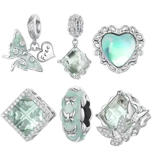 S925 argento Sterling il tema del mago di Oz perline di piante per bracciale collana di lusso regalo zircone Charm fai da te creazione di gioielli