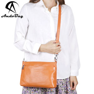 Bolso Bandolera AndoBag para Mujer, de Cuero Genuino, Pequeño y Cuadrado, de Gran Capacidad, para Uso Diario y al Aire Libre, Modelo 1913 - Product Image 1