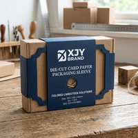 Cajas de Cartón con Recorte de Color de la Marca XJY, Fundas de Embalaje para Regalos y Logotipo Personalizado