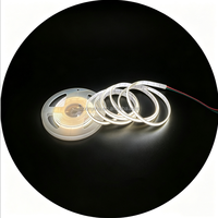 Bande lumineuse COB bicolore 12V 8mm 576 LED/m 3000K-6000K Blanc chaud Blanc IP20 Silicone auto-adhésif pour décoration Populaire