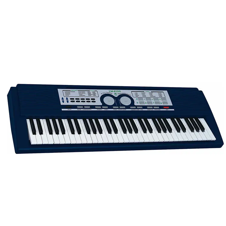 Keyboard Digital Multifungsi Auto Bass Chord 61 Tombol Pencahayaan Piano Organ Piano Kibor Digital Elektronik