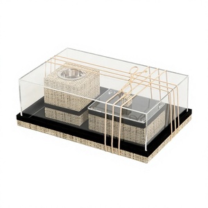 Mubkhar en bois avec couvercle en acrylique, porte-encens artisanal de haute qualité, style classique, Bakhoor en bois élégant - Product Image 1