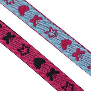 Custom Size Nylon Spandex Polyester Jacquard Thick Elastic Band Custom Color Stripe Webbing - Product Image 1