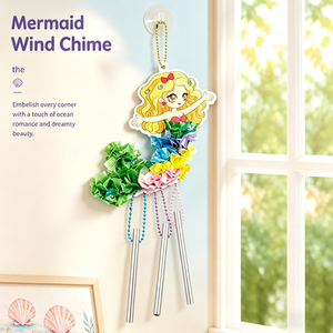 Kit Artistico Poke Poke per Bambini, Set Creativo con Adesivi in Carta e Tessuto a Tema Sirena e Delfino, Giocattolo Educativo Fai-da-Te, <span class=keywords><strong>Regalo</strong></span> di Compleanno Unisex - Product Image 3