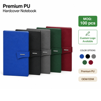 Individuelles Logo PU-Leder A5 Hardcover Organizer/Planer Journal mit 100 Blatt Fadenbindung Großhandel OEM Notizbuch