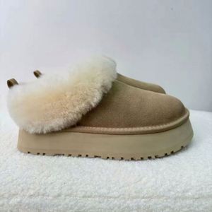 Bottes de neige de luxe de haute qualité pour femmes, en cuir véritable, avec doublure en coton respirante et légère - Product Image 5