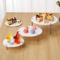 Vitrine de présentation de desserts en acrylique moderne et personnalisée de haute qualité pour gâteaux, hôtels, restaurants, buffets alimentaires