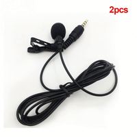 Portable lavalier filaire clip microphone collier filaire microphone clip sur microphone filaire