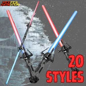 74-149cm 20 Styles Wholesale TikTok Hot Selling LED Light Saber PVC Sword Toys Light Katana Stars Sword Wars Light Saber