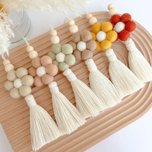 Boho đầy màu sắc Daisy xem xét gương xe quyến rũ treo trang trí nội thất tinh dầu xe khuếch tán - Product Image 1