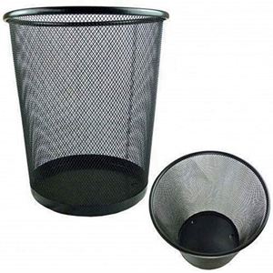 Cesto de basura de oficina de malla metálica de 6 galones, cesto de basura abierto de alambre metálico para escritorio, contenedor de reciclaje. - Product Image 5
