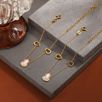 CELES Bracelet tendance en forme de gourde, ajustable, avec zircon et coquillage, bijoux pour femme - Grande Vente