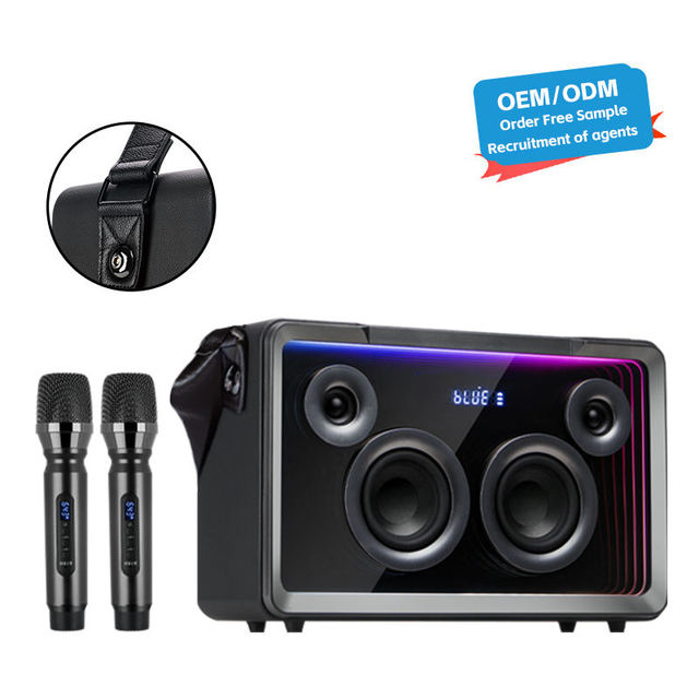 Wireless Blue Tooth Microphone Speaker Audio Integrated Karaoke Microphone Singing Portable Karaoke Machine Systems