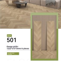 Revêtement de sol SPC en pierre-plastique, motif chevrons, sans formaldéhyde, écologique, étanche, système de pose par clic, design style parquet