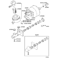 Maître-cylindre de frein 47201-3D161 KZN130 YN85 LN130 pour Toyota 4Runner Hilux LN106 LN107 1KZT 47201-3D160