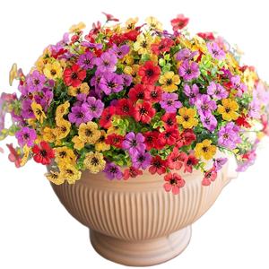 Plante artificielle d'eucalyptus violet, verdure synthétique, fleurs pépétuules pour la décoration de la maison et des hôtels, photographie - Product Image 5