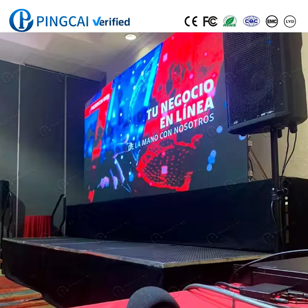 PINGCAI 야외 대여 풀 컬러 Led 디스플레이 스크린 외부 무대 주도 비디오 벽 P3.91 P4.81 Led 화면 임대