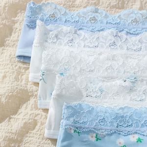 カスタムセクシーひも3772 # ホットセール快適シームレスレースパンティー低ウエストコットン女性用下着ひも - Product Image 3