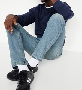 <span class=keywords><strong>Jeans</strong></span> da <span class=keywords><strong>Uomo</strong></span> Personalizzati OEM di Alta Qualità, <span class=keywords><strong>Blu</strong></span> Chiaro, Vestibilità Dritta, Produttore con MOQ Basso, <span class=keywords><strong>Jeans</strong></span> Casual Larghi Stile Carpenter per <span class=keywords><strong>Uomo</strong></span> - Product Image 3