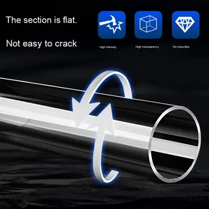 <span class=keywords><strong>Tube</strong></span> acrylique transparent pour contact alimentaire Naxilai, <span class=keywords><strong>tube</strong></span> acrylique transparent, <span class=keywords><strong>tube</strong></span> en plexiglas, <span class=keywords><strong>tube</strong></span> cylindrique creux, diamètre 5-1500 mm, service de découpe - Product Image 4