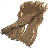 100% cheveux humains Double plumes dessinées trame de cheveux Invisible haute qualité cuticule aligné plume Extension de cheveux