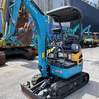 Miniexcavadora Kubota U17 U20 U30 U35 U50 de Segunda Mano, Cabina Abierta, Máquina Excavadora Original de Japón