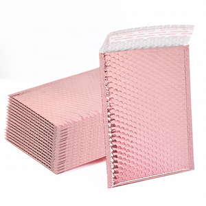 25*30 + 4cm 9.9*11.8 + 1.5 <span class=keywords><strong>inch</strong></span> Rose Gold kim loại bưu phẩm vận chuyển phong bì độn Bưu Chính satchels bong bóng Poly bao bì gửi thư Túi - Product Image 6