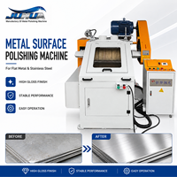 Mesin Poles Cermin Otomatis OEM CE 7.5KW PLC Pengumpul Debu Penggiling Pemoles Permukaan Logam Datar Stainless Steel