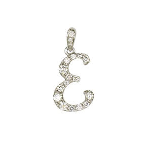 จี้เพชรทองคำขาว 18K ดีไซน์หรูหรา รูปเลข 3 น้ำหนัก 0.280 กะรัต 18 เม็ด น้ำหนัก 1.07 กรัม เหมาะสำหรับสวมใส่ทุกวัน - Product Image 1