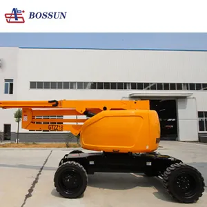 New Condition Electric Hydraulic 8m-22m Telescopic Aerial Work Platform 22m Articulated Boom Lift Pump Engine Gear