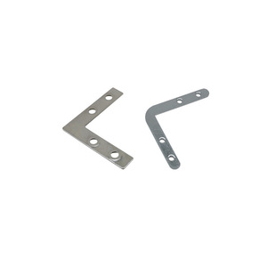 Soporte de Esquina de Acero Inoxidable con 4 Orificios y Recubrimiento de Zinc Azul para Placa de Fijación de Herrajes para Muebles - Product Image 5