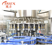 Machine de remplissage à chaud automatique pour jus d'orange, boissons énergisantes, bouteilles en verre et PET – Équipement d'embouteillage monobloc avec rinçage, remplissage et capsulage