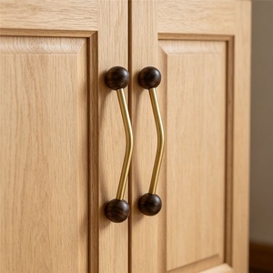 Nordic Style Zinc Alloy Oval Long Handle Minimalist <b>Kitchen</b> Cabinet Drawer Wardrobe Door Light Luxury Handle - Product Image 4