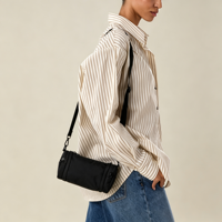 Mini sac bandoulière personnalisé pour homme, en polyester recyclé, porte-clés, pochette à monnaie, mousqueton, pour voyage et usage quotidien, pour femme