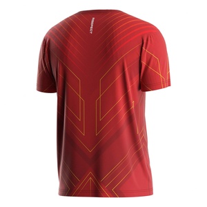 T-shirt de lutte à motif V-Line rouge de qualité supérieure - Vêtements de sport de haute qualité pour l'entraînement et la compétition - Product Image 2
