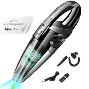 Aspirateur sans fil portable 120W, compact, pour sièges de voiture, aspirateur humide et sec pour voiture - Product Image 4