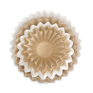 Chất Lượng Tuyệt Vời 2-4 Cup 50gsm Nâu Và Trắng Bát Sóng Tự Nhiên Biodigradable Cà Phê Nhỏ Giọt Giấy Lọc Không Có Tẩy Trắng Thả - Product Image 4