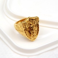 Bague de déclaration large style gothique vintage sombre Hip Hop pour boîte de nuit et danse de rue