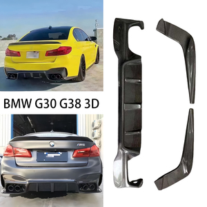 For 5 Series G30 G38 3D Style Carbon Fiber Rear Diffuser 2017-2020 - Product Image 2