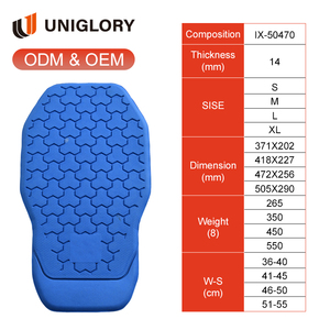 Supporto per Ginocchia e Schiena in Schiuma EVA Morbida e Spessa Certificato CE, Protezione per Moto, Assorbimento degli Urti, Design Traspirante Migliorato - Product Image 3