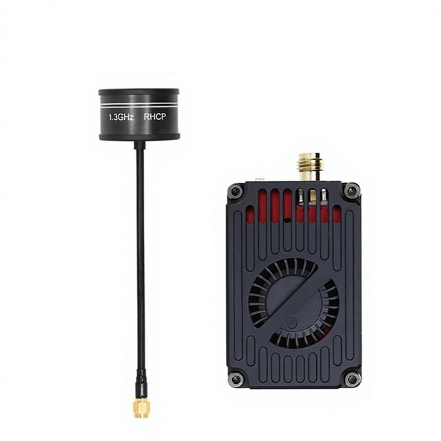 RUSHFPV MAX V2 1.3G 4W VTX 9CH High Power Long Range Video Transmitter Module with Fan Cooling Analog FPV Transmitter