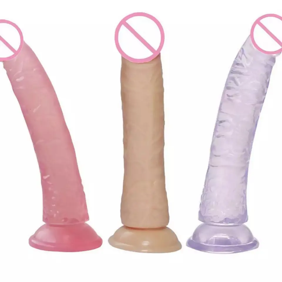Realistischer Dildo mit saugnapf Gelee riesiger Dildo Analsexspielzeug für Damen mehrere Größen großer Penis Gesäß Stecker erotisches Spielzeug Sex Shop%