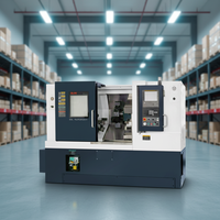 Tour CNC à double broche Fanuc automatique robuste à banc incliné avec tourelle, centre de tournage 8T/12T pour métaux