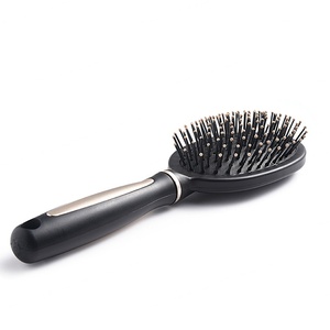 Fashion Anti-Static Air Cushion Massage Comb Custom Logo Household <b>Detangling</b> Black Plastic Hair <b>Brush</b> - Product Image 3