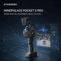 Scanner spatial 3D portable Pocket2 Pro pour applications robotiques, prêt à l'emploi pour la conception intérieure, la rénovation et l'archivage d'actifs numériques